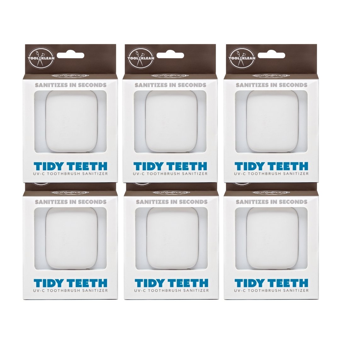 Tidy Teeth UV Toothbrush Sanitizer - Family Pack of 6 - Tool Klean