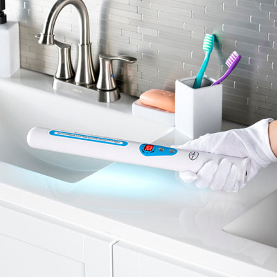 UV Sanitizing Wand Kit - High Intensity 4 W Shatterproof Bulb, Safety Features