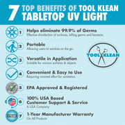 7 benefits of the UV Tabletop Sanitizer