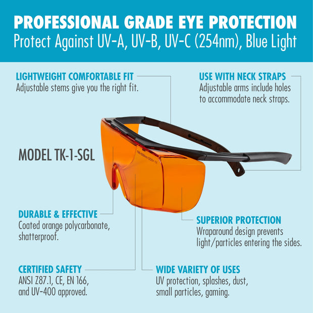 large UV glasses features