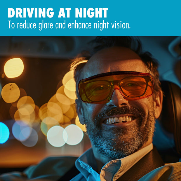 large uv glasses for driving at night