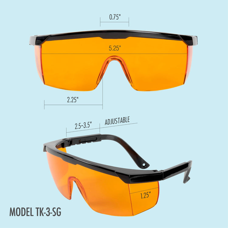 UV glasses dimensions