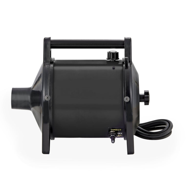 GustyAir Mini High Velocity Portable Dog Hair Dryer in black