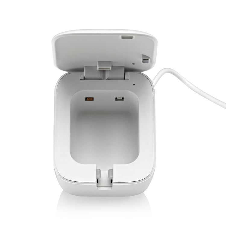 An open Tidy Teeth UV Toothbrush Sanitizer