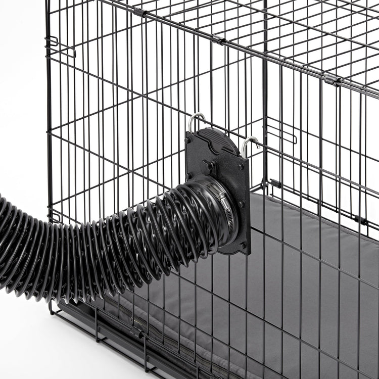 Tool Klean Dog Grooming Cage Dryer Hanger - Air Hose Cage Hanger with Door - Regulates Air Flow for Groomers - Compatible with B-Air Grizzly Duct Drying Kit - Tool Klean