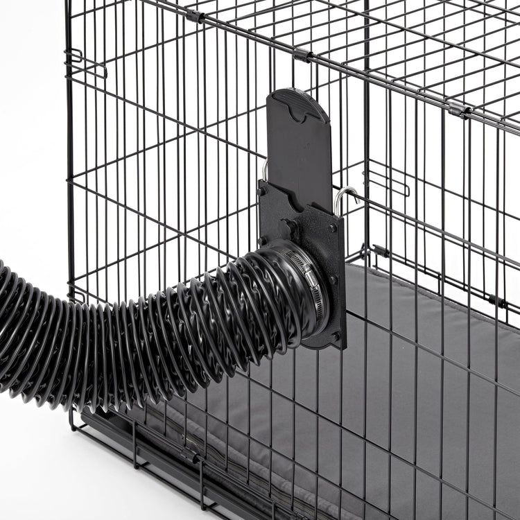 Tool Klean Dog Grooming Cage Dryer Hanger - Air Hose Cage Hanger with Door - Regulates Air Flow for Groomers - Compatible with B-Air Grizzly Duct Drying Kit - Tool Klean