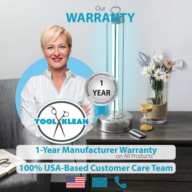 UV Sanitizer Lamp - 100W Stainless Steel Tabletop Sanitizer-No remote - Tool Klean