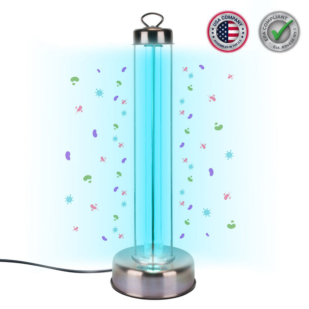 UV Sanitizer Lamp for Rooms - 100W Stainless Steel Tabletop Room Sanitizer - Pet Professionals - Tool Klean